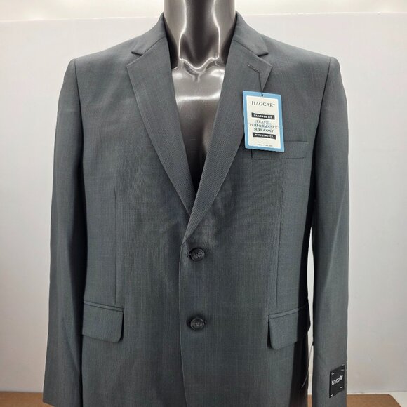 Haggar Men's Travel Performance Tailored-Fit Suit Jacket SZ 42 short nwt - Picture 1 of 12